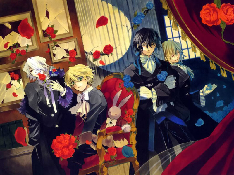 Three Boys with Roses
