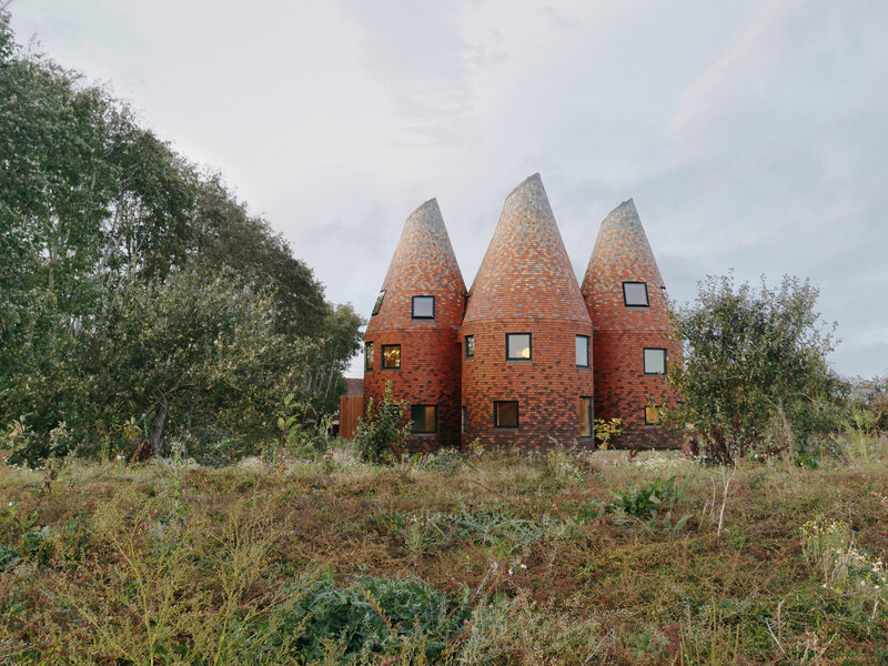 Three Brick Oast Houses