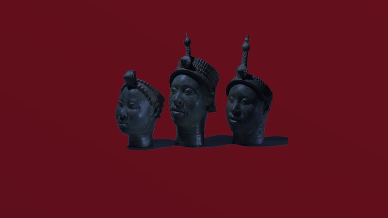 Three Bronze Heads