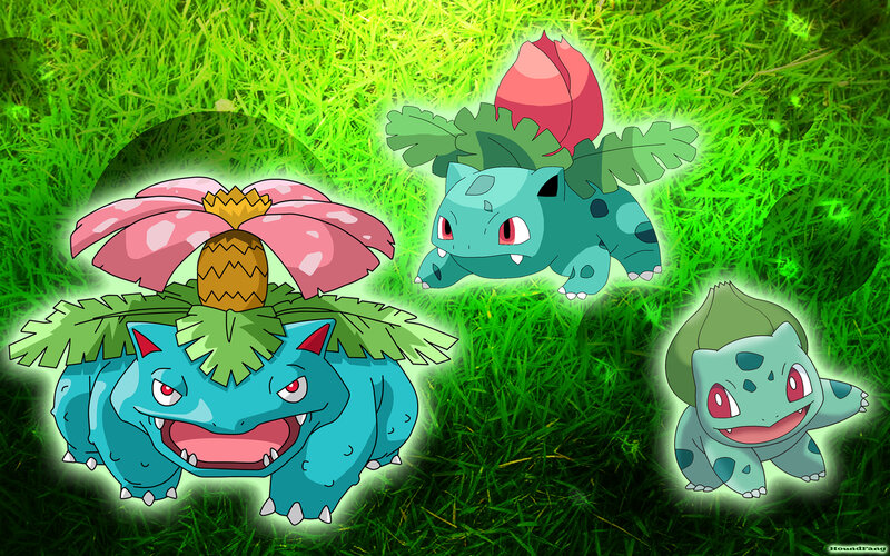 Three Bulbasaur Forms