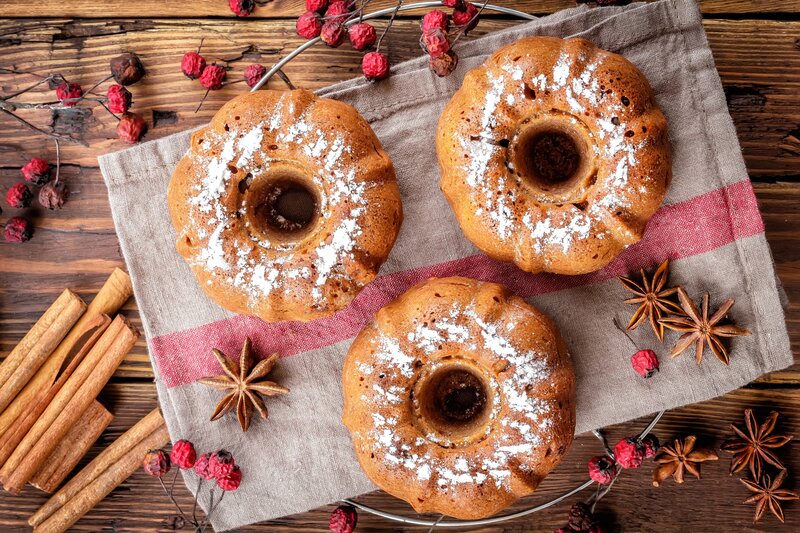 Three Bundt Cakes