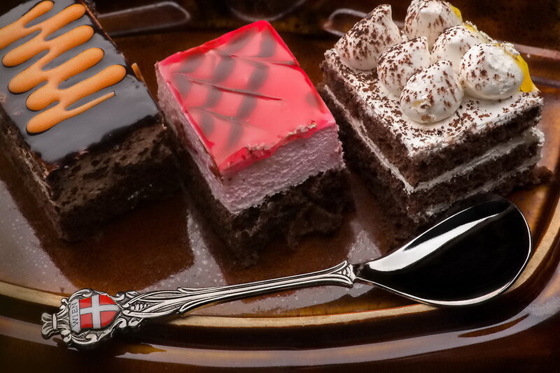 Three Cakes on a Plate