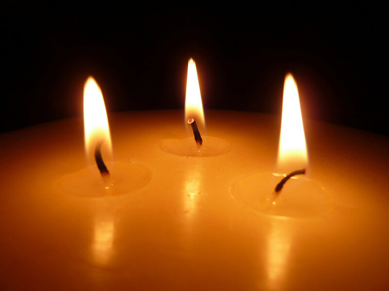 Three Candles Burning