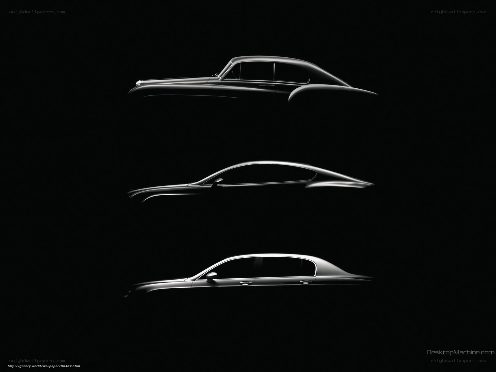 Three Car Silhouettes