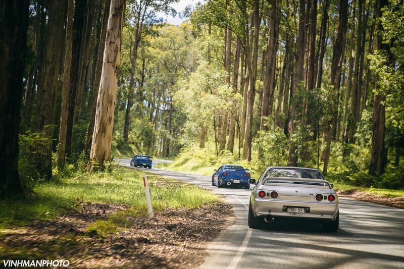 Three Cars on a Road — Green
