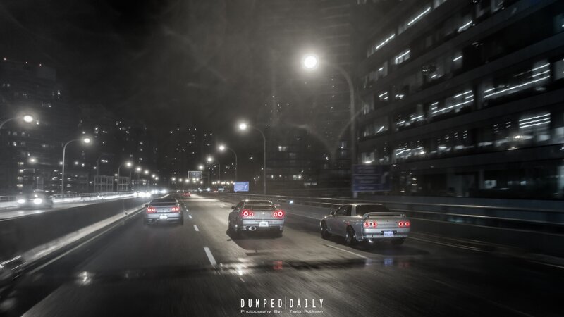 Three Cars on Highway