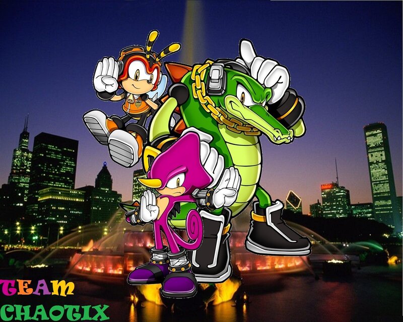Three Cartoon Characters — Green, Dramatic