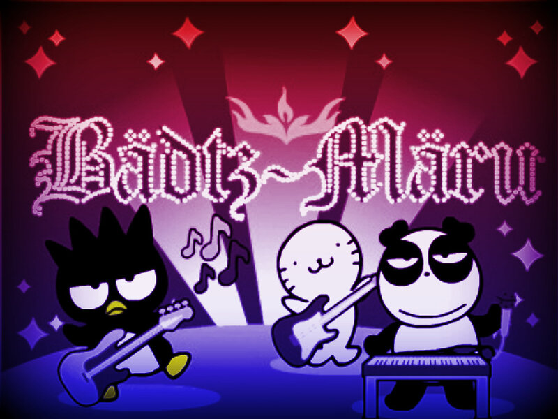 Three Cartoon Characters on Stage
