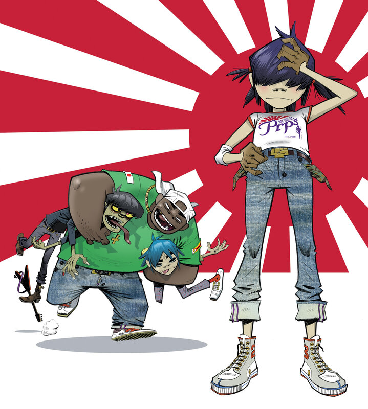 Three Cartoon Characters — Red, Chaotic