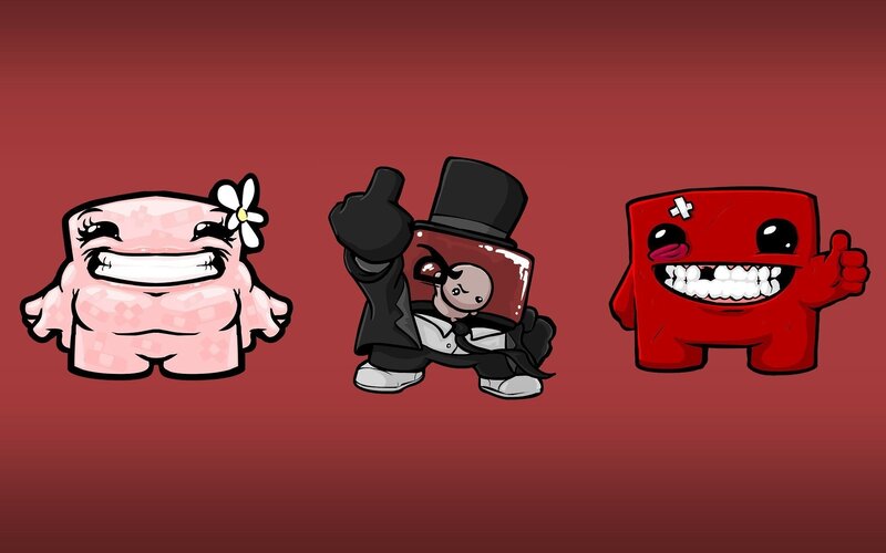 Three Cartoon Characters — Red, Playful