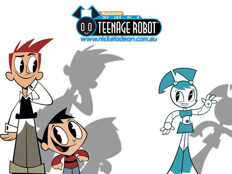 Three Cartoon Characters — White, Playful