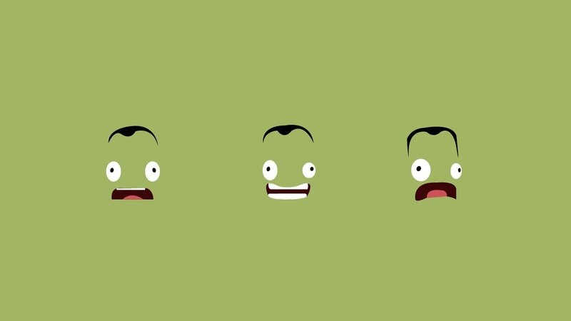 Three Cartoon Faces