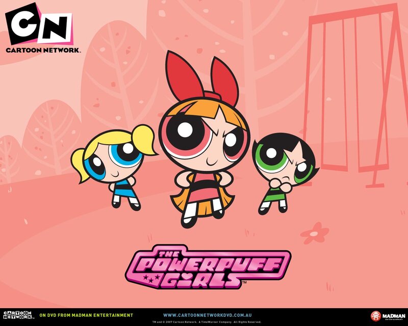 Three Cartoon Girls — Pink