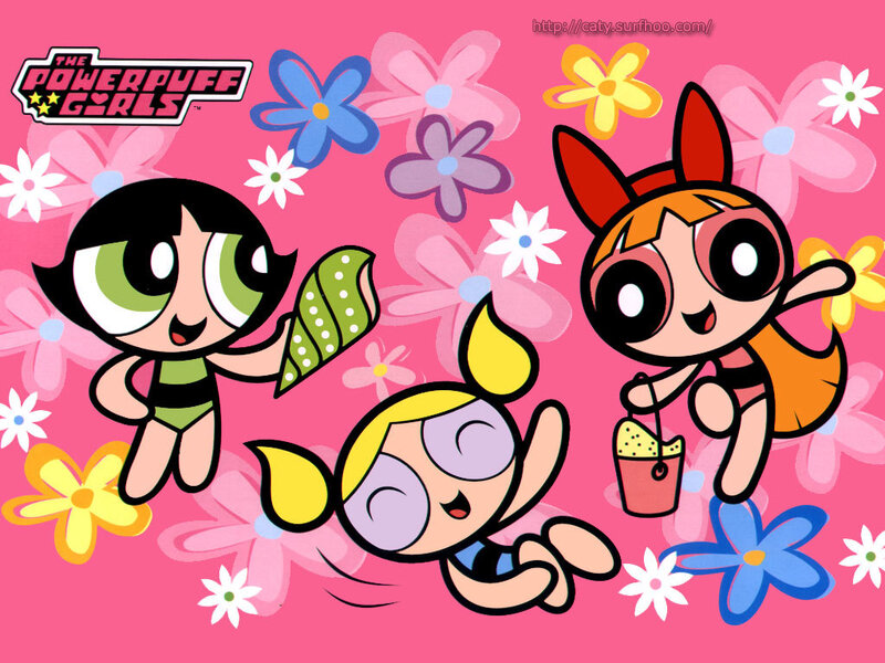 Three Cartoon Girls
