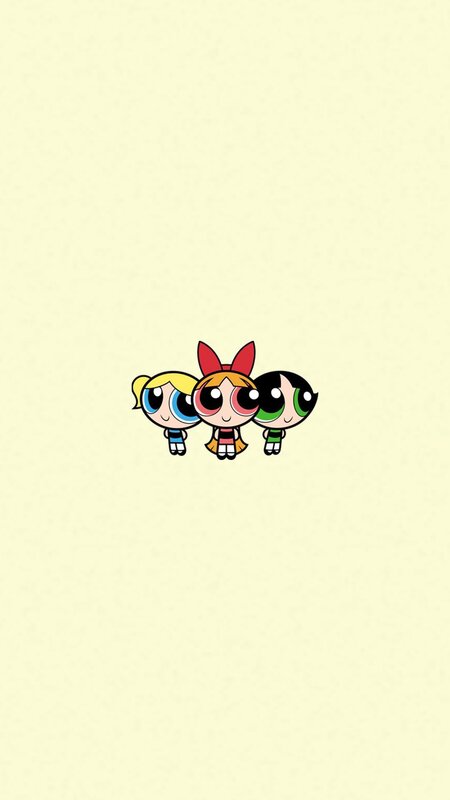 Three Cartoon Girls — Yellow, Neutral