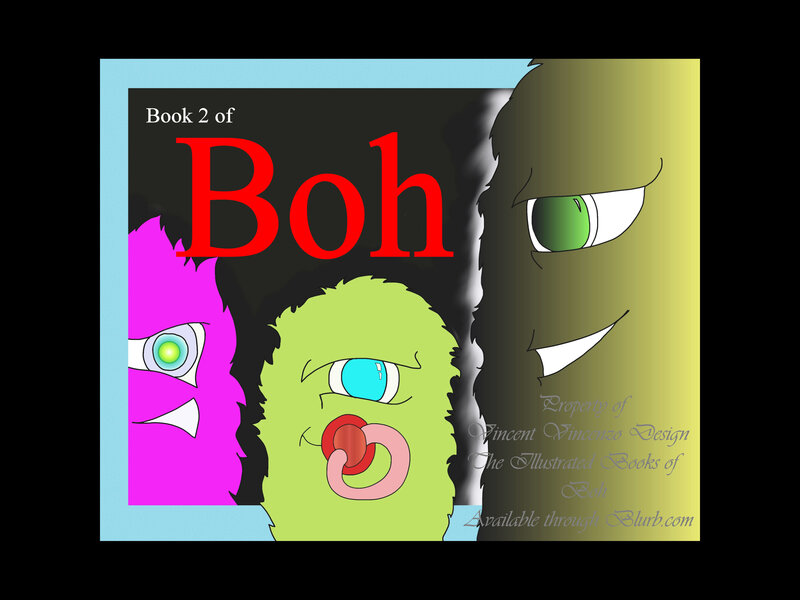 Three Cartoon Monsters — Green