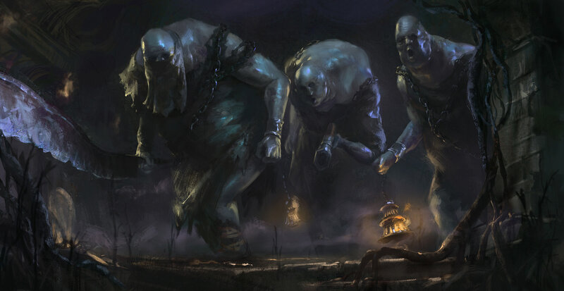 Three Chained Ghouls