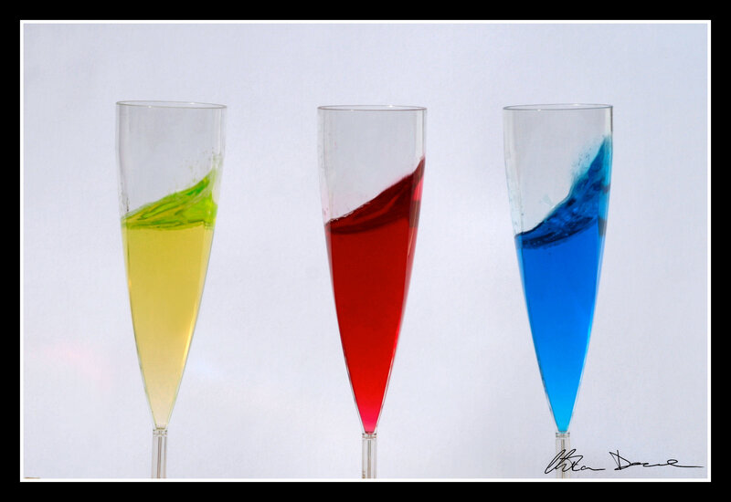 Three Champagne Flutes