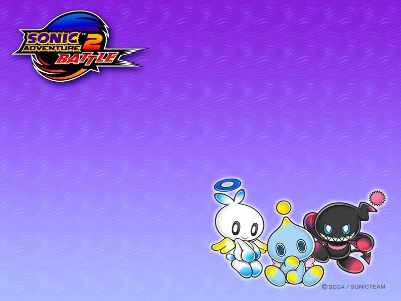 Three Chao Characters — Purple