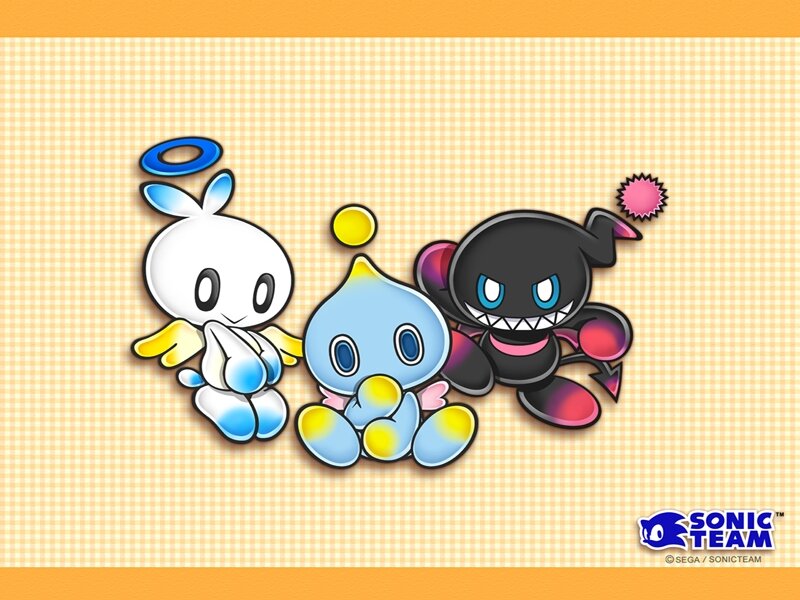 Three Chao Characters — Yellow