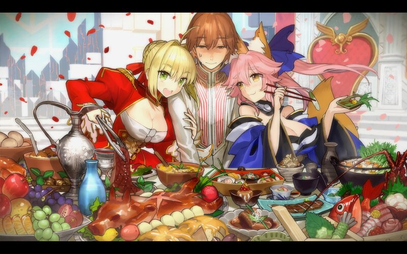 Three Characters at Feast