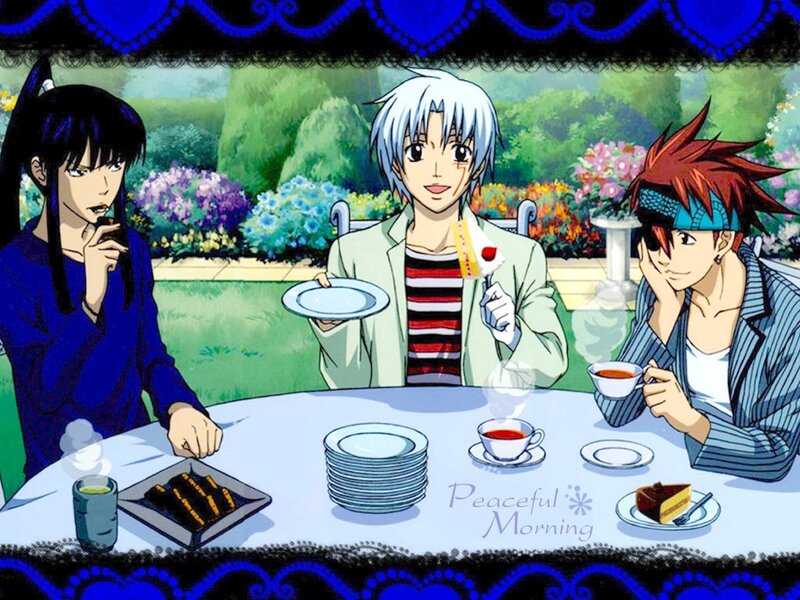 Three Characters at Table
