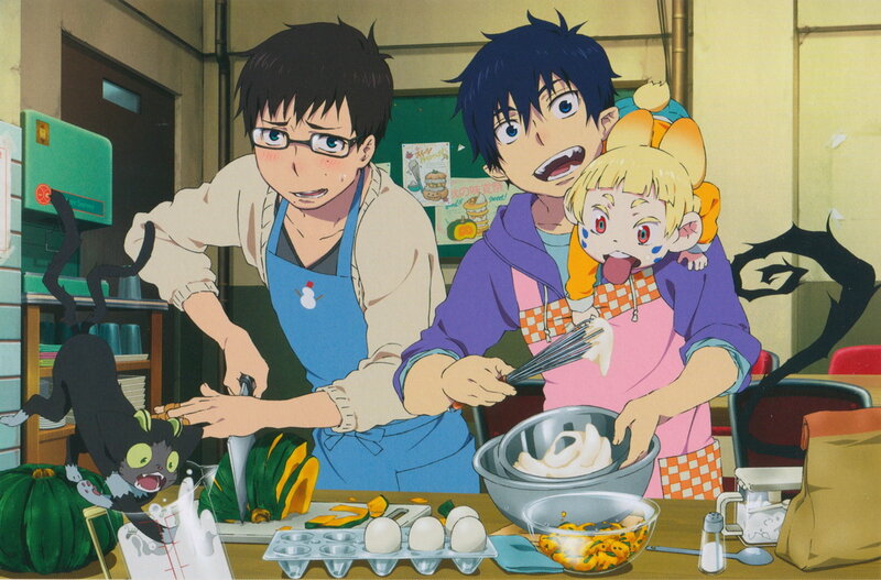 Three Characters Cooking