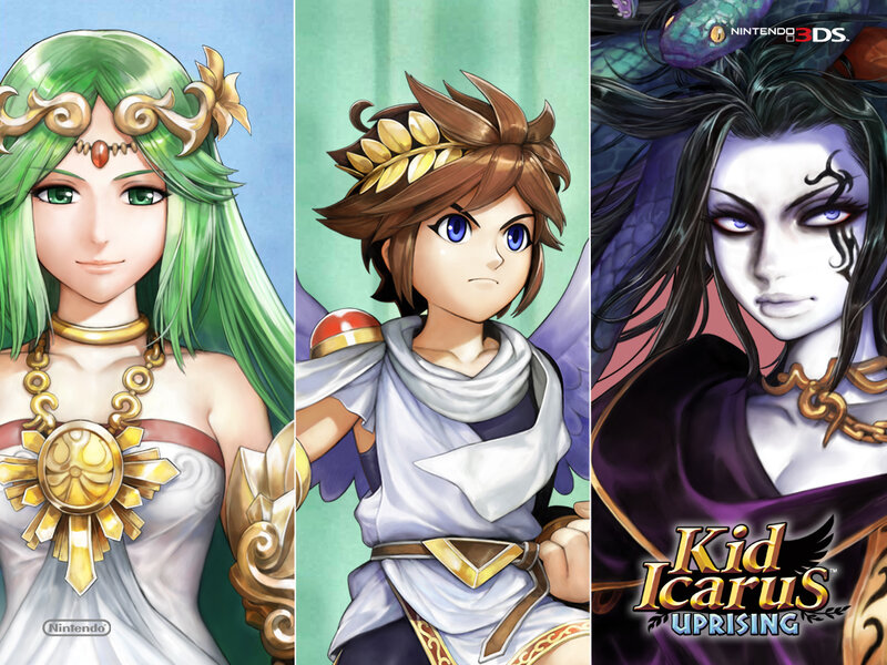 Three Characters from a Game — Green, Dramatic
