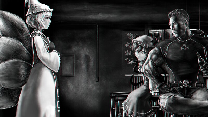 Three Characters in a Bar