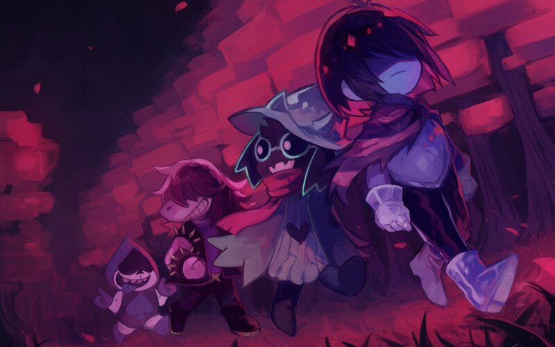 Three Characters in a Cave — Purple
