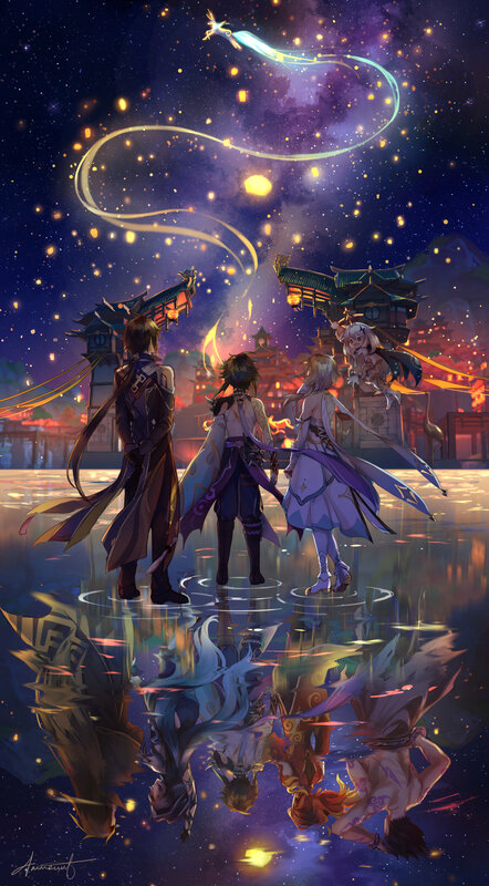Three Characters in a Festival