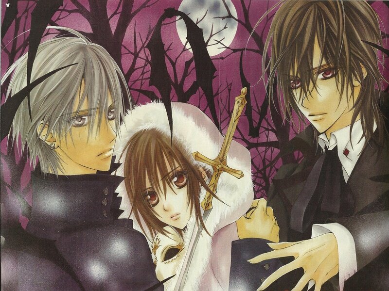 Three Characters in a Forest — Purple