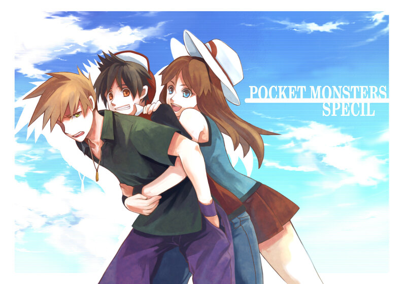 Three Characters in a Group — Blue