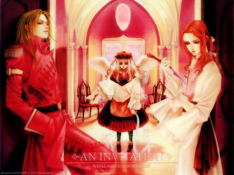 Three Characters in a Hall