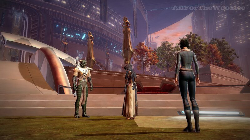 Three Characters in a Plaza