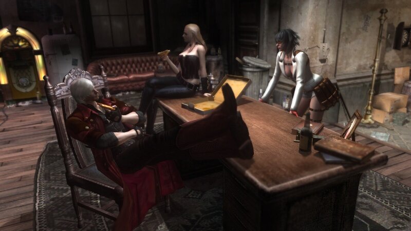 Three Characters in a Room — Brown, Relaxed