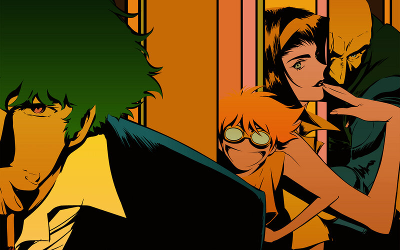 Three Characters in a Room — Orange, Dramatic