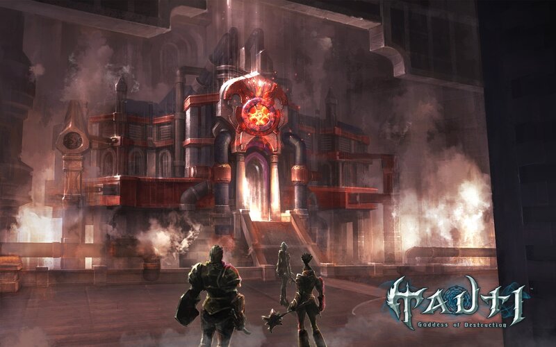 Three Characters in a Ruin