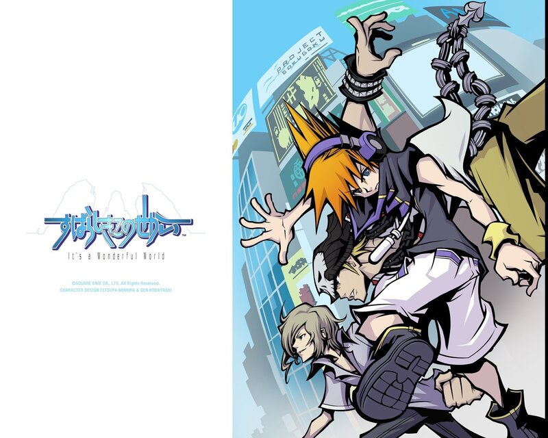 Three Characters in Action — Blue