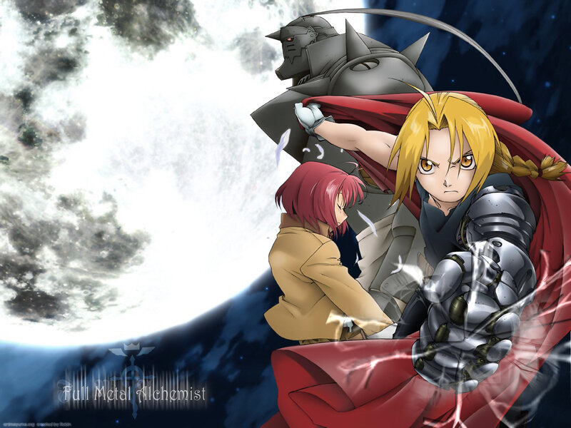 Three Characters in Action — Red