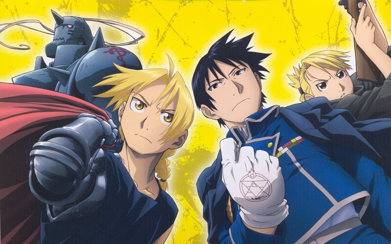 Three Characters in Action — Yellow