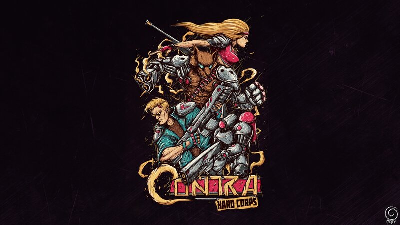 Three Characters in Armor — Black, Dramatic, Digital Art, Gun