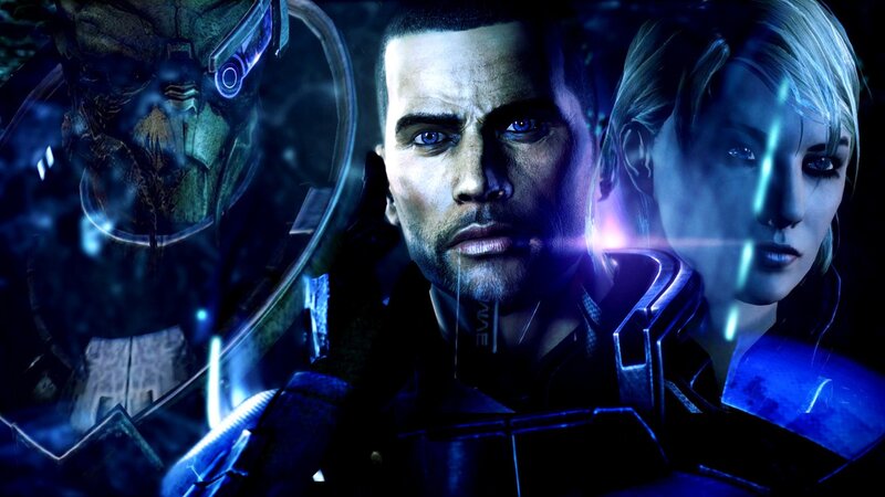 Three Characters in Armor — Blue, Dramatic, Night