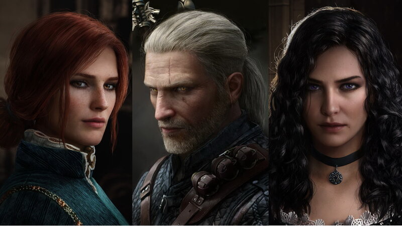 Three Characters in Armor — Brown, Serious