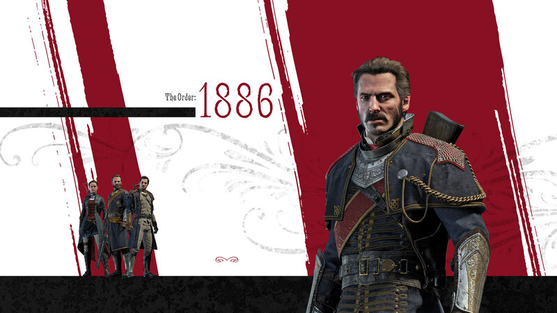 Three Characters in Armor — Red