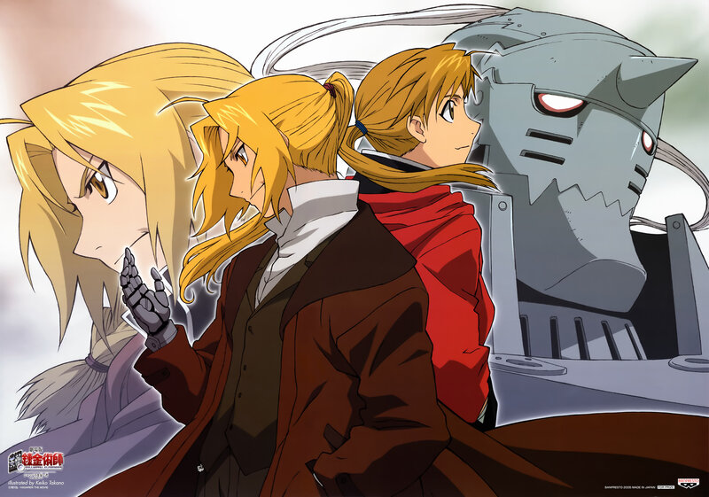 Three Characters in Coats