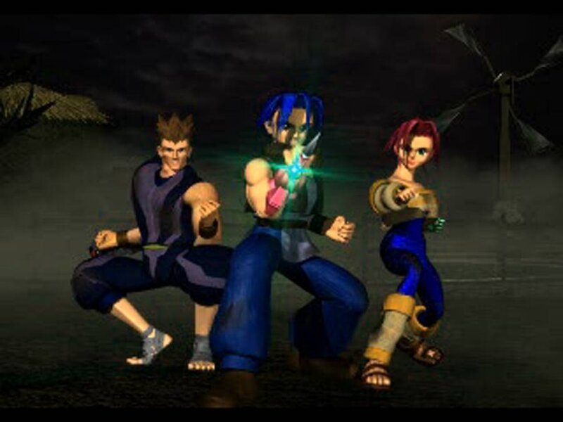 Three Characters in Combat Stance
