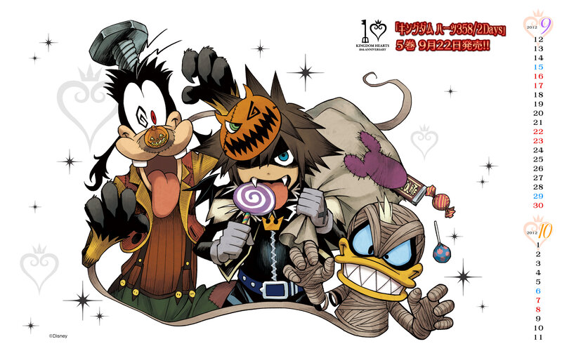 Three Characters in Costumes — Black, Playful