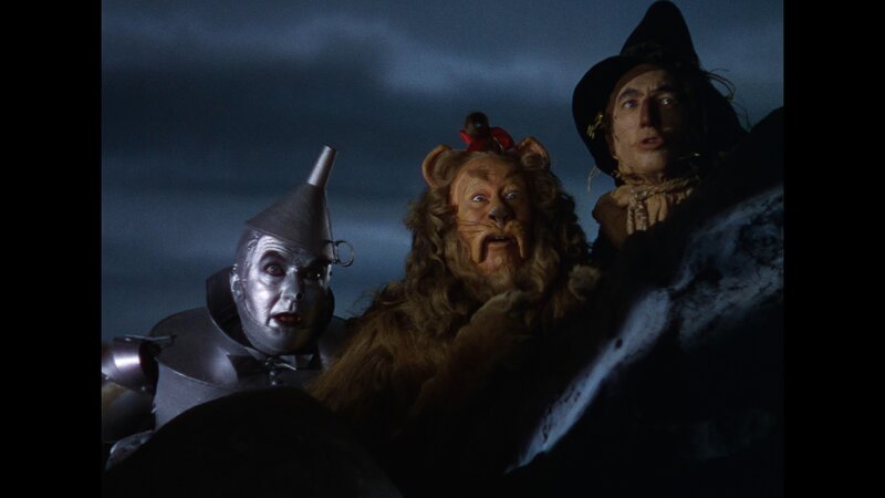 Three Characters in Costumes — Blue