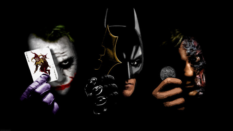 Three Characters in Dark Setting
